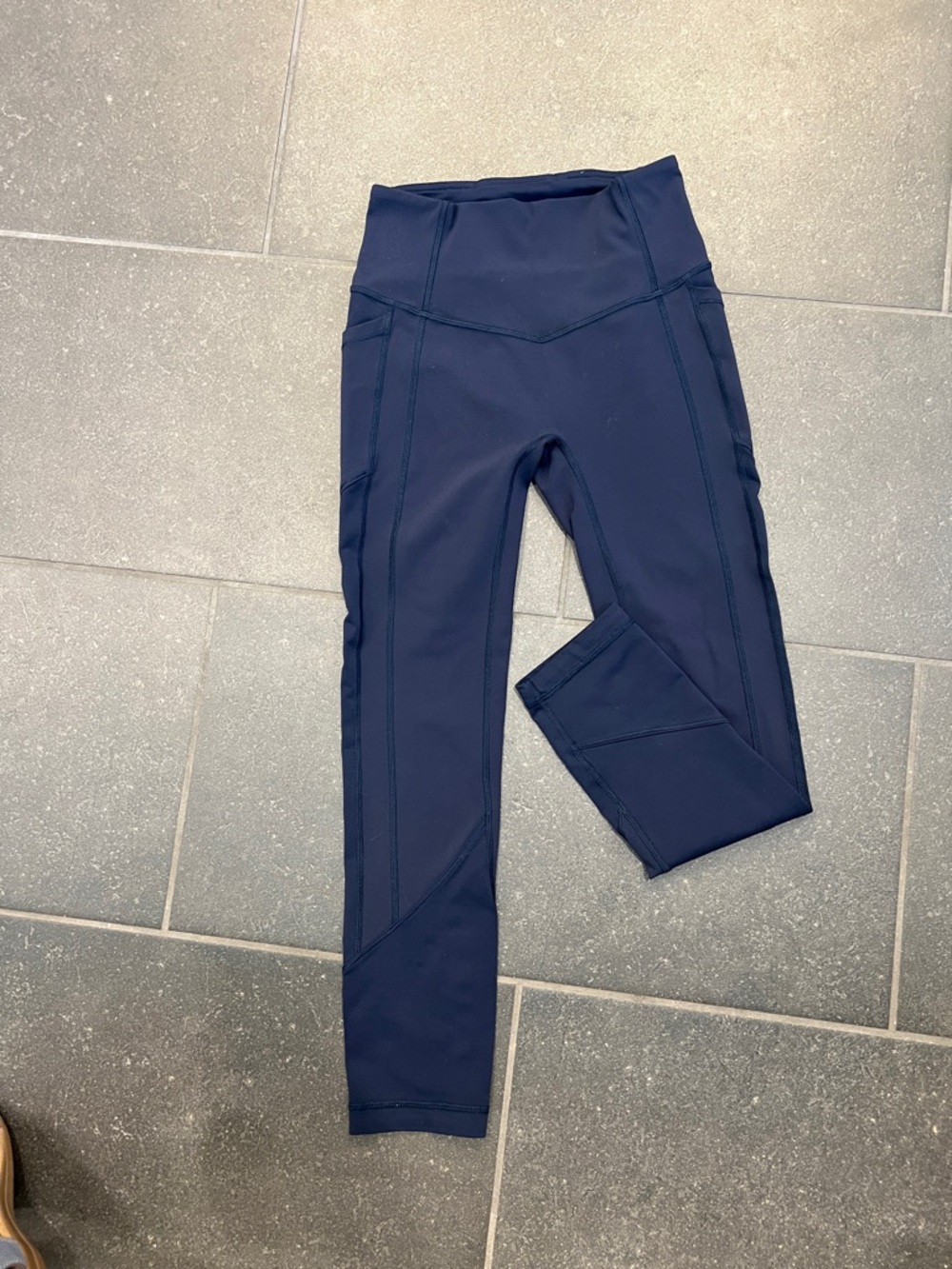 Lululemon All The Right Places Crop *23" Size 4 High-Waist Navy Leggings